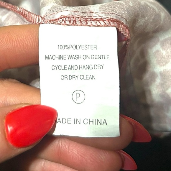 Marie Oliver Pink Print Kate Smocked Long Sleeve Blouse Size XS Patterned - Picture 10 of 10